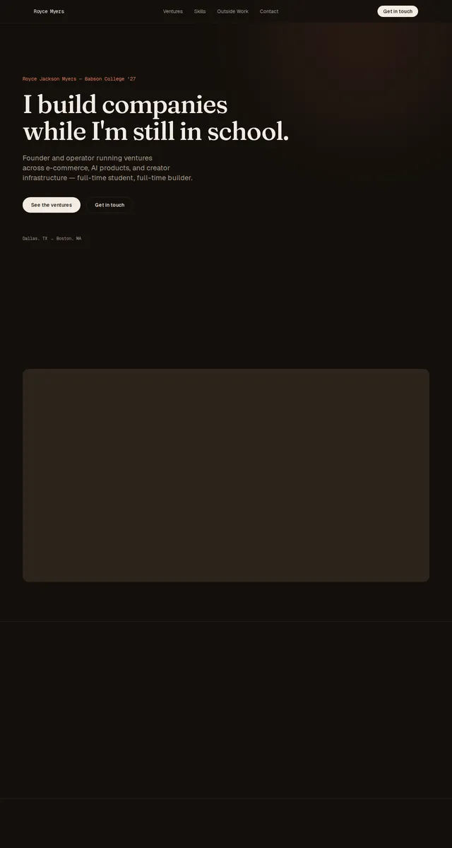 Royce's site