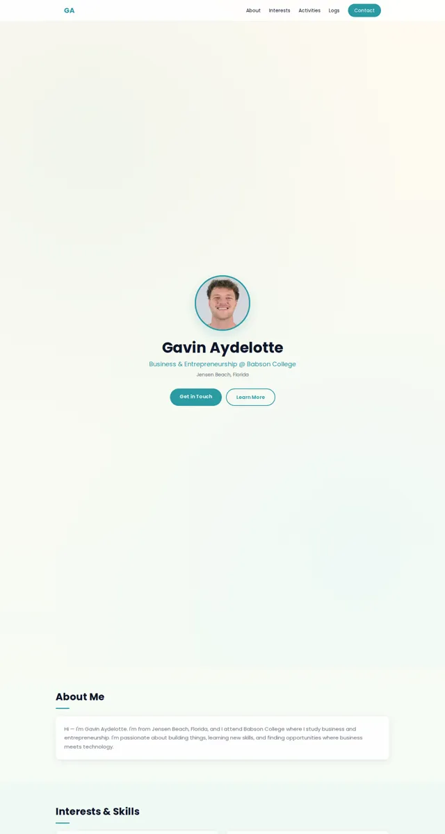 Gavin's website