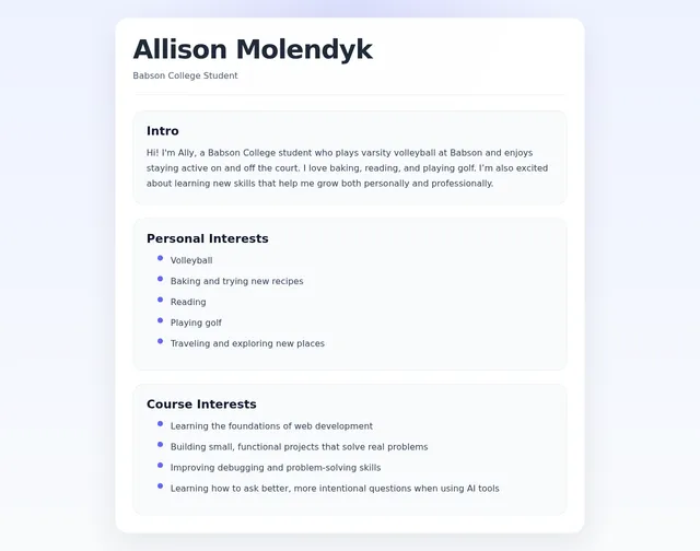 Ally's site
