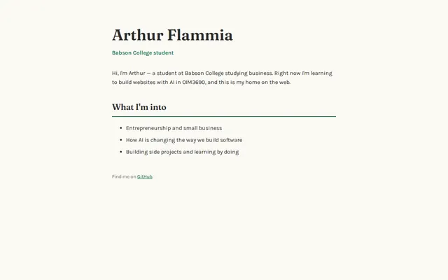 Arthur's site