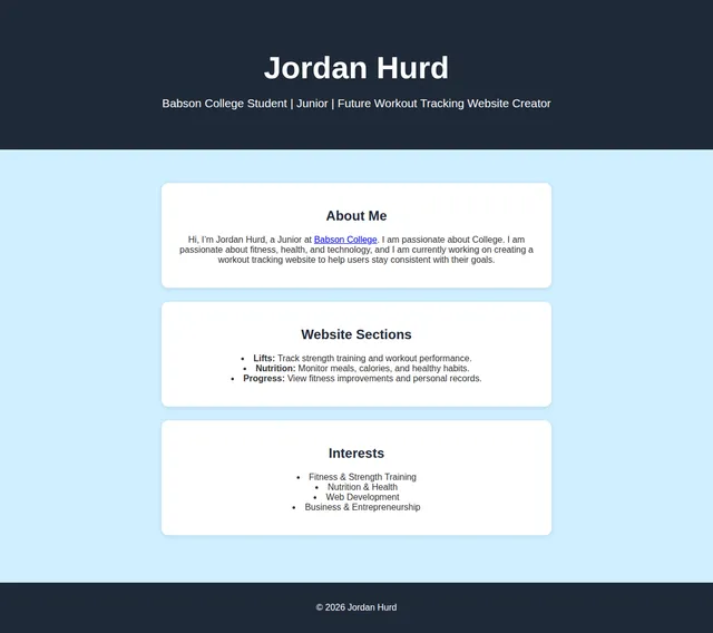 Jordan's site