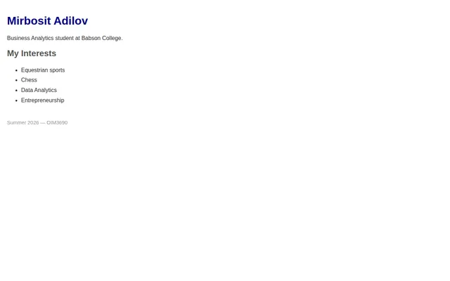 Mirbosit's site