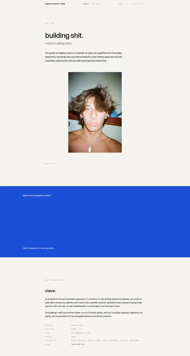 Mateo's site