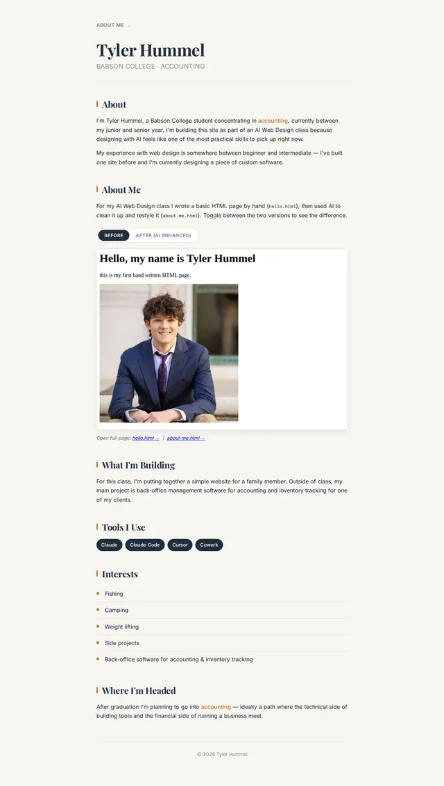 Tyler's site